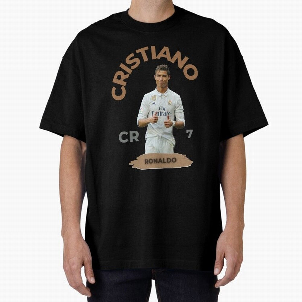 Essential Cristiano Ronaldo Siuuu Oversized T-Shirt Experience the Global Stage of FIFA World Cup 2026 Group Stage for Fans of Messi, Neymar and Mbappe and England, France and Netherlands, Bringing Stadium Memories, Football Loyalty, International