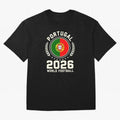 Portugal 2026 World Football Oversized T-Shirt Celebrate Football Dreams Across FIFA World Cup 2026 for Fans of Neymar and Argentina and Brazil, Bringing Match Day Excitement, Supporter Culture, Golden Goals and Global Football Passion; Made for