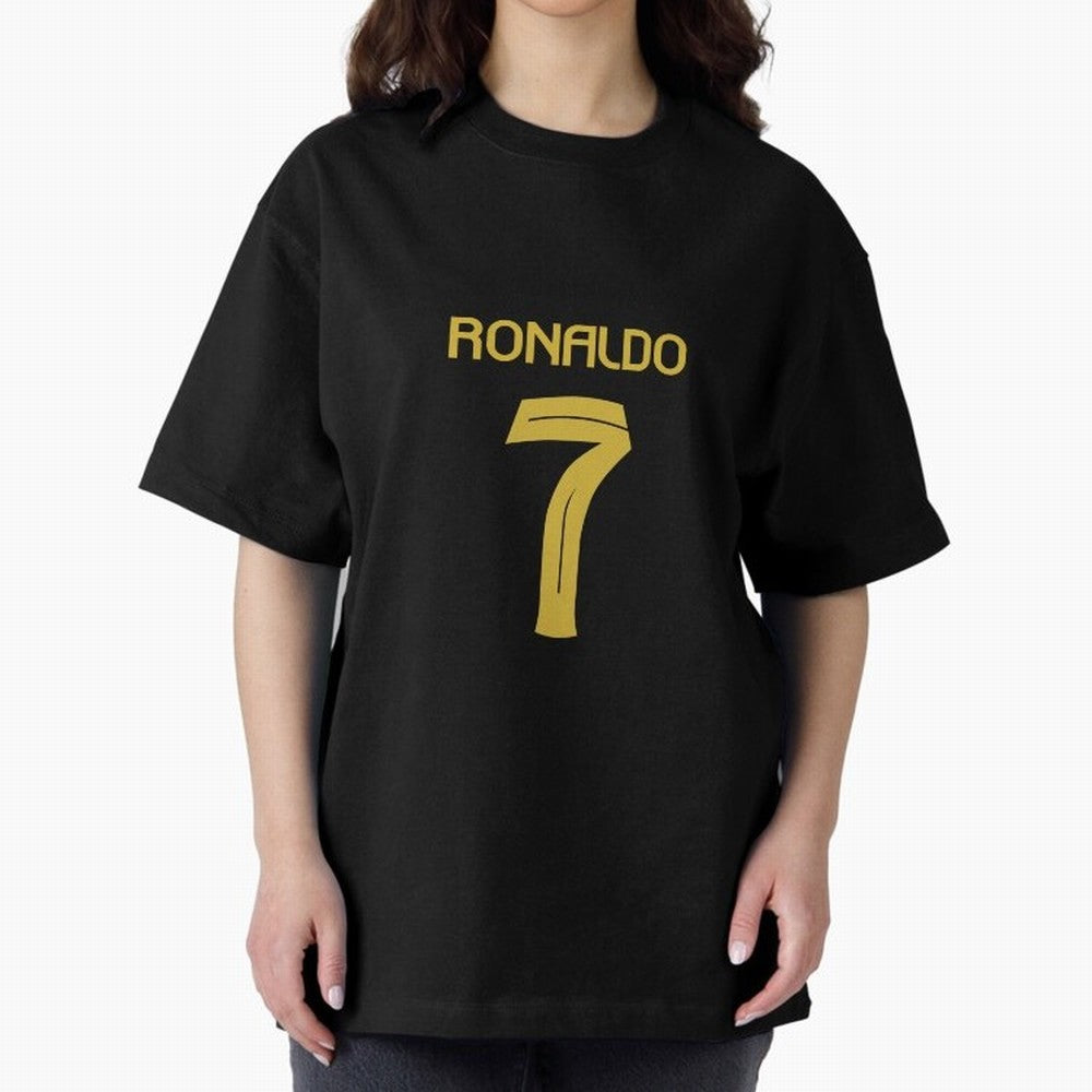 Cristiano Ronaldo 2024 Oversized T-Shirt Bring World Football Passion into Match Day Hype around FIFA World Cup 2026 Group Stage, Mbappe and Neymar, Spain, Fan Favorite Moments, National Team Passion, Big Match Drama and Soccer History; Great for