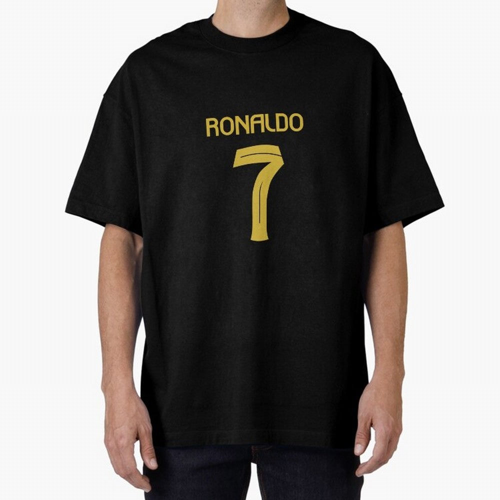Cristiano Ronaldo 2024 Oversized T-Shirt Bring World Football Passion into Match Day Hype around FIFA World Cup 2026 Group Stage, Mbappe and Neymar, Spain, Fan Favorite Moments, National Team Passion, Big Match Drama and Soccer History; Great for