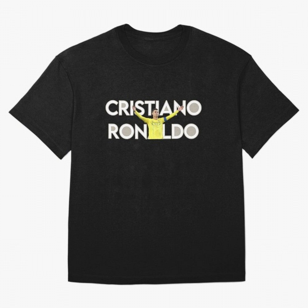 Cristiano Ronaldo Oversized T-Shirt Cheer for Global Football Passion for FIFA World Cup 2026, Connected to CR7 and Messi, Argentina, Tournament Hype, Historic Matchups, Family Viewing Parties and Global Sports Pride; Created for Match Day Parties,