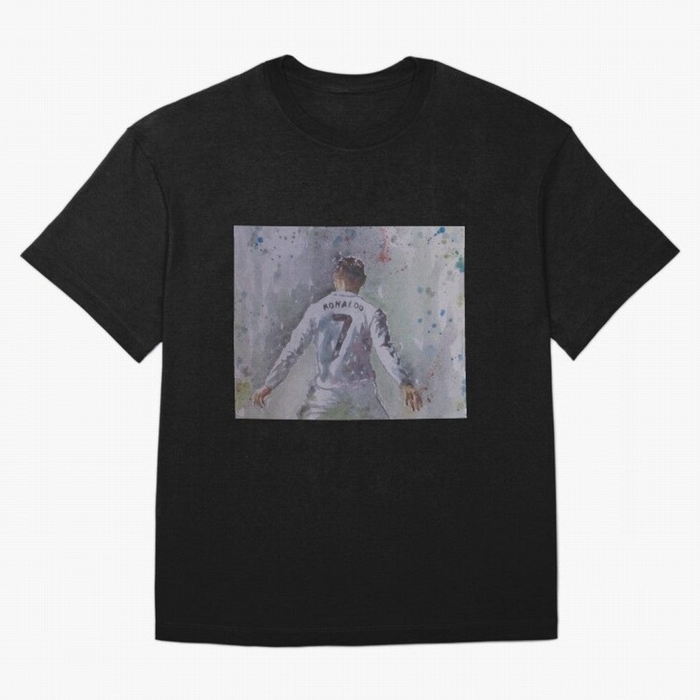 Cristiano Ronaldo - Portrait 2 Oversized T-Shirt Refresh FIFA World Cup 2026 USA Canada Mexico for Fans of Messi and Cristiano Ronaldo and England and Germany, Bringing Supporter Pride, Iconic Celebrations, Legendary Names and Global Match Day