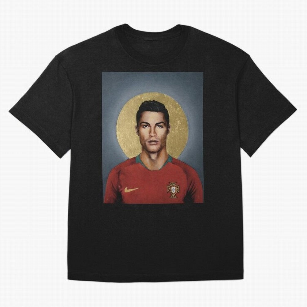 Cristiano Ronaldo CR7 Saint Portugal Football Legend Fan Art Oversized T-Shirt Feel the Heartbeat of Match Day Hype around FIFA World Cup 2026, Messi, Neymar and Mbappe, Netherlands, Stadium Memories, Football Loyalty, International Chants and