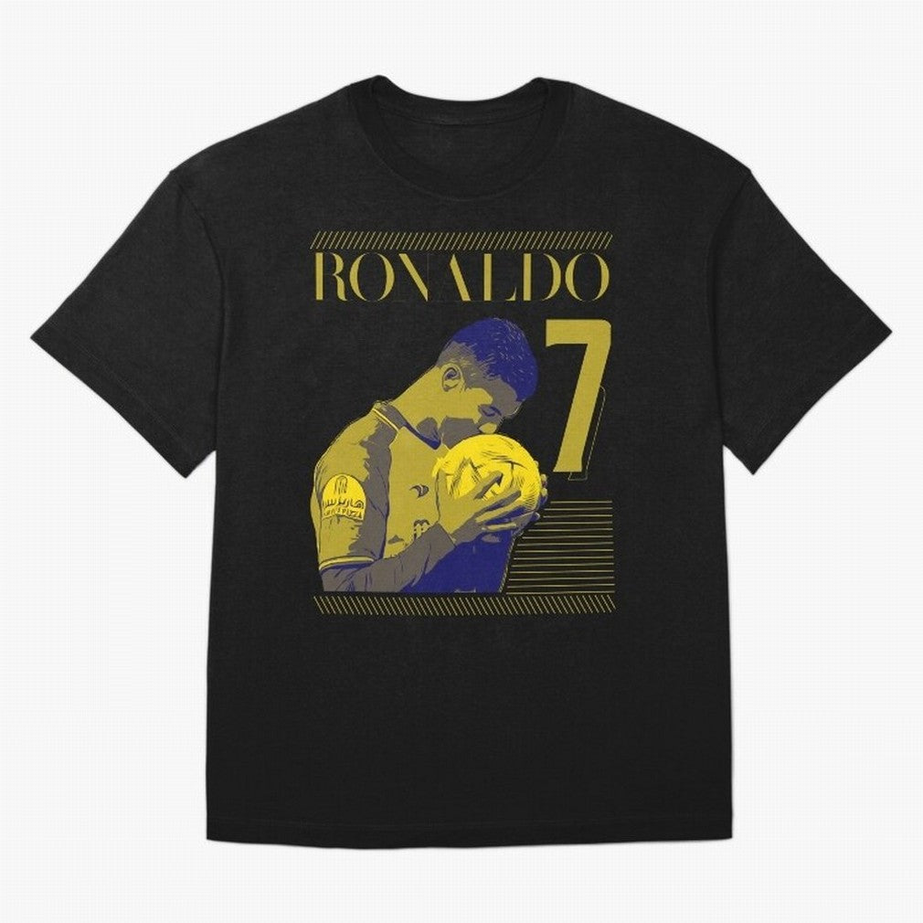 Cristiano Ronaldo Its Yellow Oversized T-Shirt Bring Champion Energy into the FIFA World Cup 2026 Journey through Messi Highlights, England and Germany Pride, Retro Football Energy, Iconic Rivalries, Trophy Chase Drama and Stadium Atmosphere; Ideal