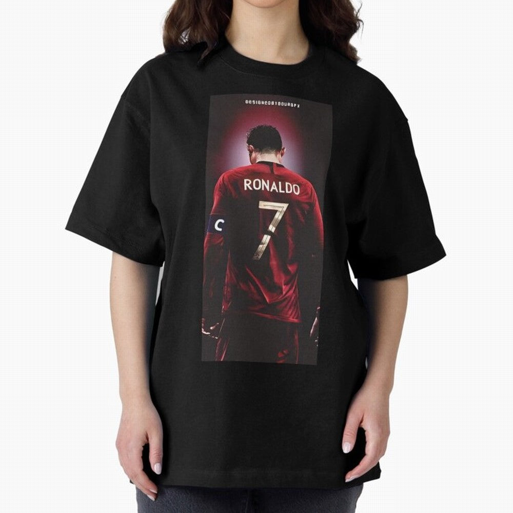 Cristiano Ronaldo Oversized T-Shirt Bring Match Day Fire to Match Day Hype around FIFA World Cup 2026 Group Stage, Cristiano Ronaldo, Haaland and CR7, Portugal, Soccer Culture, Superstar Moments, National Team Dreams and Competitive Fire; Made for