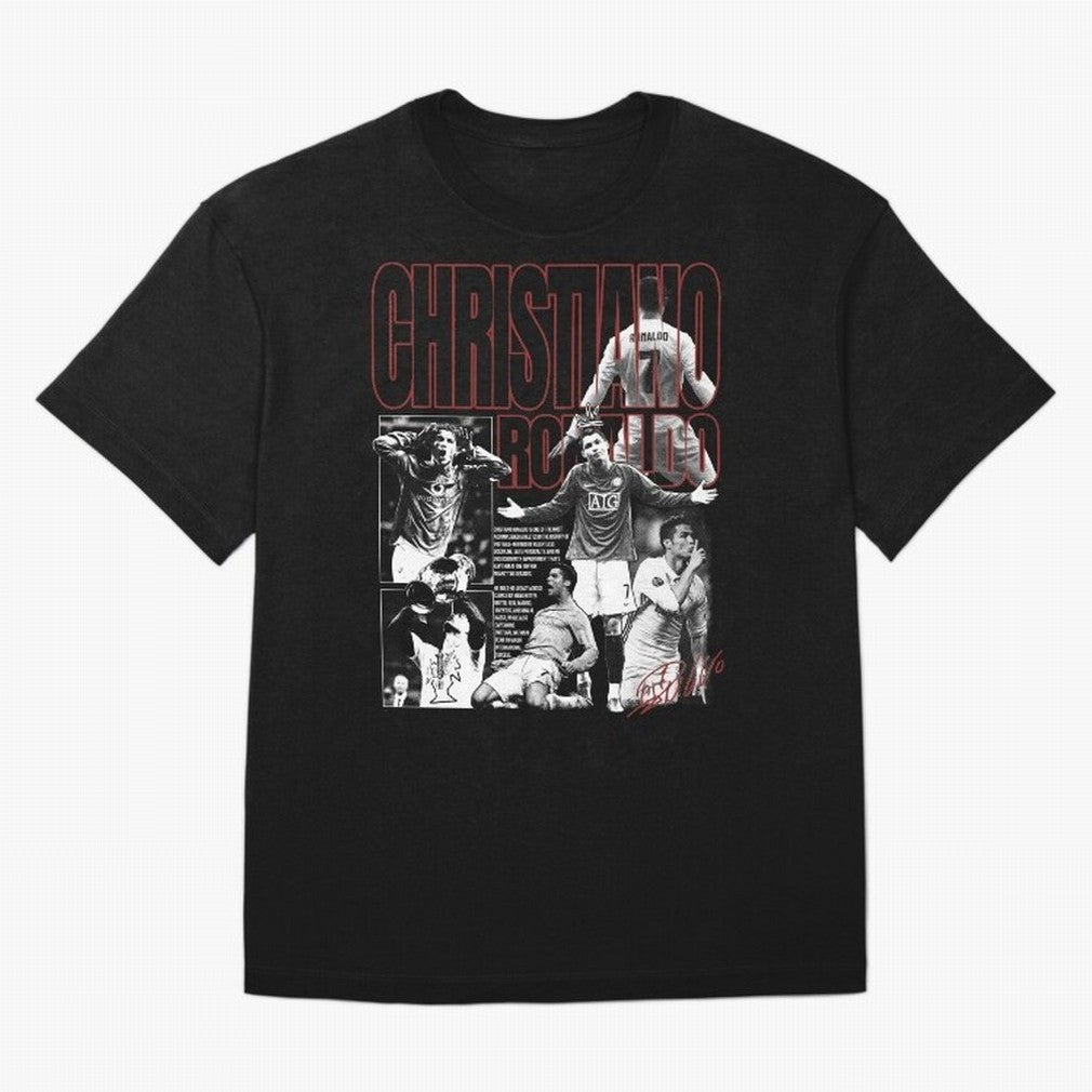 Cristiano Ronaldo Vintage Graphic Oversized T-Shirt Make Every Kick Count in FIFA World Cup 2026 Spirit, Celebrating Spain and Netherlands, Cristiano Ronaldo, Classic Soccer Heritage, Championship Pressure, Fan Loyalty and International Pride;