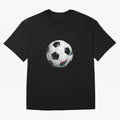Kick Power Football Design | Classic Soccer Ball Sports Artwork Oversized T-Shirt Show Up for the Glory of FIFA World Cup 2026 Group Stage for Fans of Neymar, Haaland and Cristiano Ronaldo and Brazil, Portugal and Argentina, Bringing Stadium