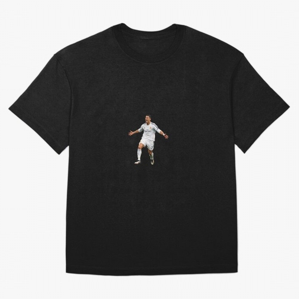 Ronaldo real madrid Oversized T-Shirt Support Iconic Players in Global Football Passion for FIFA World Cup 2026, Celebrating Messi and Cristiano Ronaldo, Germany, Match Day Excitement, Supporter Culture, Golden Goals and Global Football Passion;