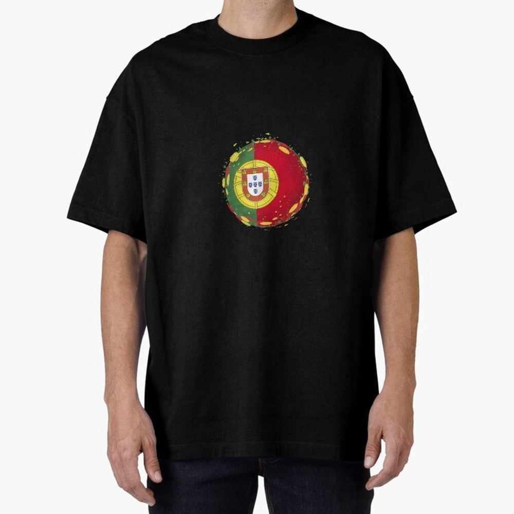 Portugal Oversized T-Shirt Stand Proud for FIFA World Cup 2026 Group Stage for Fans of Messi, CR7 and Mbappe and Argentina, France and Brazil, Bringing Stadium Memories, Football Loyalty, International Chants and Championship Tradition; Great for