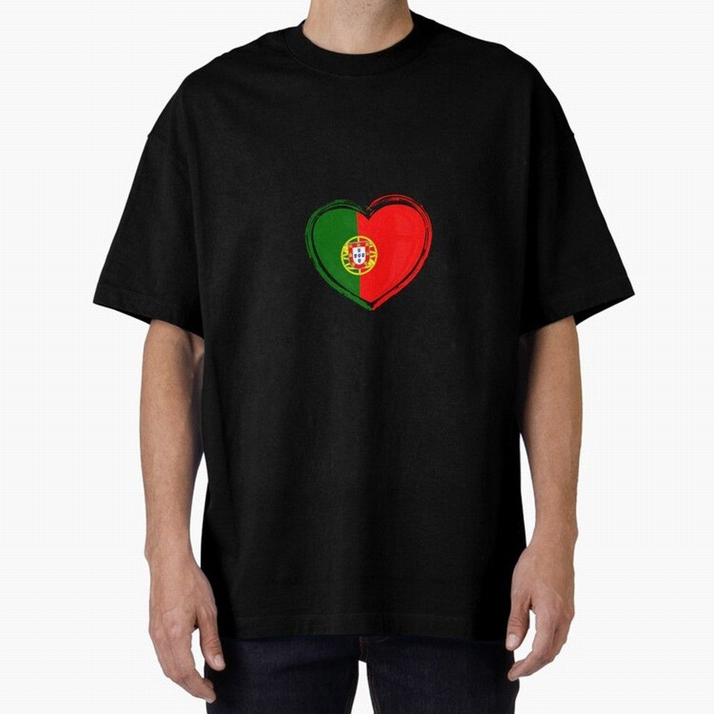 Portugal Oversized T-Shirt Capture Stadium Memories from Match Day Hype around FIFA World Cup 2026, Neymar, Brazil, Worldwide Fan Energy, Dramatic Goals, Stadium Lights and Championship Celebrations; Perfect for Supporters Who Want Bold Football