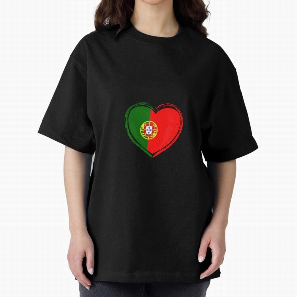 Portugal Oversized T-Shirt Capture Stadium Memories from Match Day Hype around FIFA World Cup 2026, Neymar, Brazil, Worldwide Fan Energy, Dramatic Goals, Stadium Lights and Championship Celebrations; Perfect for Supporters Who Want Bold Football