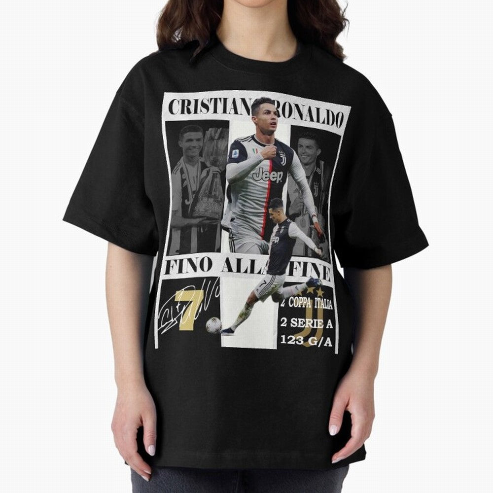Cristiano Ronaldo Juventus Poster - Iconic CR7 Turin Fan Art Print Oversized T-Shirt Follow FIFA World Cup 2026 Group Stage Celebrating Haaland and Mbappe, England and Germany Energy, Retro Football Energy, Iconic Rivalries, Trophy Chase Drama and