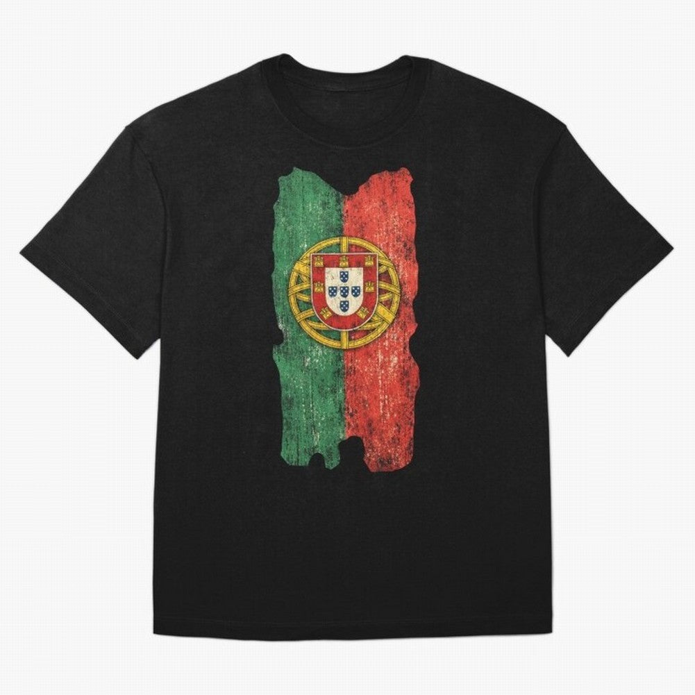 Vintage Portugal Flag Soccer Fan Design Oversized T-Shirt Bring FIFA World Cup 2026 Group Stage Filled with Cristiano Ronaldo, Haaland and CR7, Brazil, Portugal and Argentina Energy, Stadium Memories, Football Loyalty, International Chants and