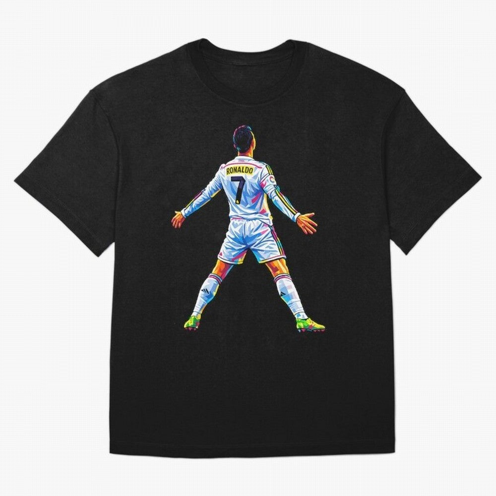 The GOAT Ronaldo Oversized T-Shirt Remember FIFA World Cup 2026 Featuring Haaland, France Energy, Supporter Pride, Iconic Celebrations, Legendary Names and Global Match Day Energy; Made for Die Hard Supporters, Soccer Lovers, Game Day Photos and
