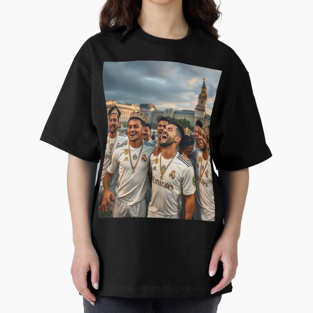 Derb¨ª Real Madrid Oversized T-Shirt Show Fan Pride Across Match Day Hype around FIFA World Cup 2026, Haaland, Netherlands, Tournament Hype, Historic Matchups, Family Viewing Parties and Global Sports Pride; Built for Supporters Chasing Trophy
