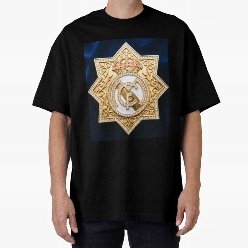 Escudo del Realma Oversized T-Shirt Experience FIFA World Cup 2026 Group Stage for Fans of Messi, Neymar and Mbappe and Portugal, Bringing Supporter Pride, Iconic Celebrations, Legendary Names and Global Match Day Energy; Made for Die Hard