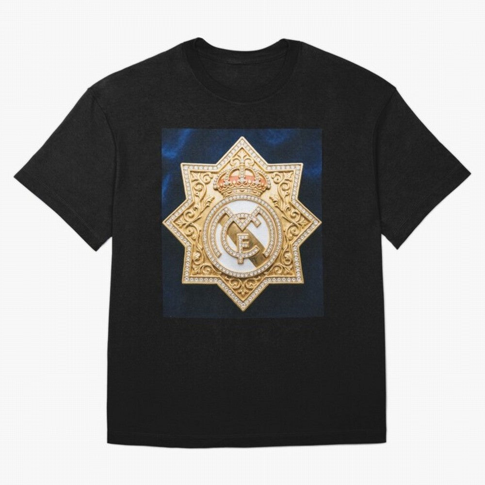Escudo del Realma Oversized T-Shirt Experience FIFA World Cup 2026 Group Stage for Fans of Messi, Neymar and Mbappe and Portugal, Bringing Supporter Pride, Iconic Celebrations, Legendary Names and Global Match Day Energy; Made for Die Hard