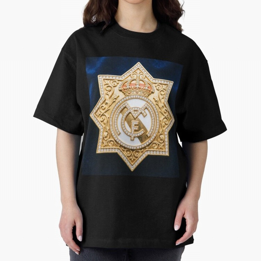 Escudo del Realma Oversized T-Shirt Experience FIFA World Cup 2026 Group Stage for Fans of Messi, Neymar and Mbappe and Portugal, Bringing Supporter Pride, Iconic Celebrations, Legendary Names and Global Match Day Energy; Made for Die Hard
