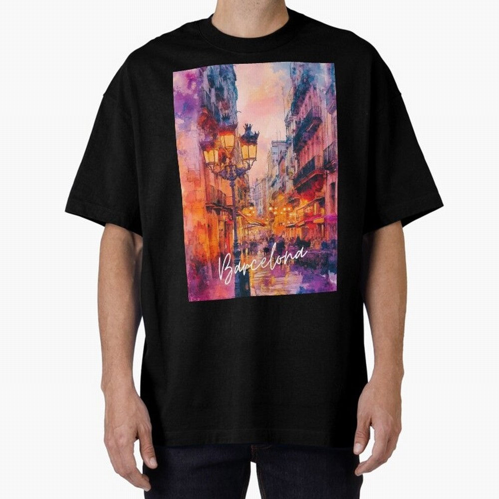 Barcelona Oversized T-Shirt Bring Bold Fan Energy to FIFA World Cup 2026 Group Stage for Fans of Neymar, Haaland and Cristiano Ronaldo and Spain and Netherlands, Bringing Goal Celebration Energy, Supporter Heritage, Football Icons and Worldwide