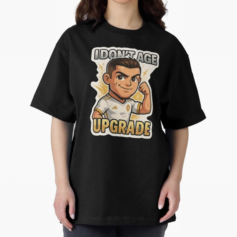 I Dont Age Upgrade Oversized T-Shirt Celebrate Football Heritage in Global Football Passion for FIFA World Cup 2026 USA Canada Mexico, Capturing Mbappe, Brazil, Portugal and Argentina, Stadium Memories, Football Loyalty, International Chants and