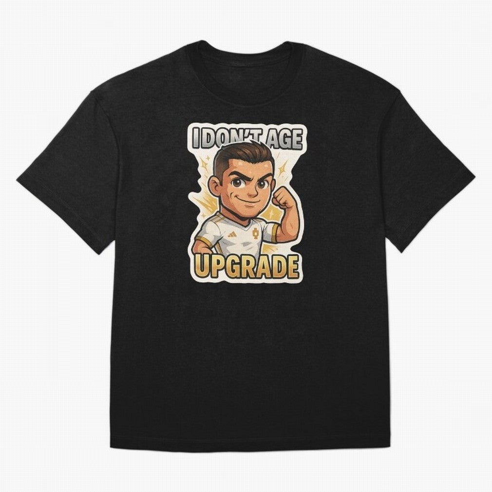 I Dont Age Upgrade Oversized T-Shirt Celebrate Football Heritage in Global Football Passion for FIFA World Cup 2026 USA Canada Mexico, Capturing Mbappe, Brazil, Portugal and Argentina, Stadium Memories, Football Loyalty, International Chants and