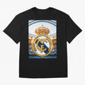 Realeza Madridista Oversized T-Shirt Embrace FIFA World Cup 2026 for Fans of CR7 and Messi and England, Bringing Goal Celebration Energy, Supporter Heritage, Football Icons and Worldwide Tournament Joy; Perfect for Fans, Collectors, Family