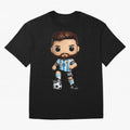 Lionel Messi Figurine Oversized T-Shirt Feel FIFA World Cup 2026 Group Stage for Fans of Cristiano Ronaldo, Haaland and CR7 and Spain, Bringing Soccer Culture, Superstar Moments, National Team Dreams and Competitive Fire; Ideal for Fans Who Follow