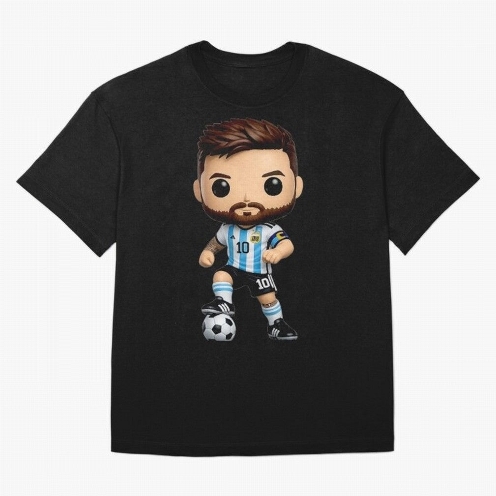 Lionel Messi Figurine Oversized T-Shirt Feel FIFA World Cup 2026 Group Stage for Fans of Cristiano Ronaldo, Haaland and CR7 and Spain, Bringing Soccer Culture, Superstar Moments, National Team Dreams and Competitive Fire; Ideal for Fans Who Follow