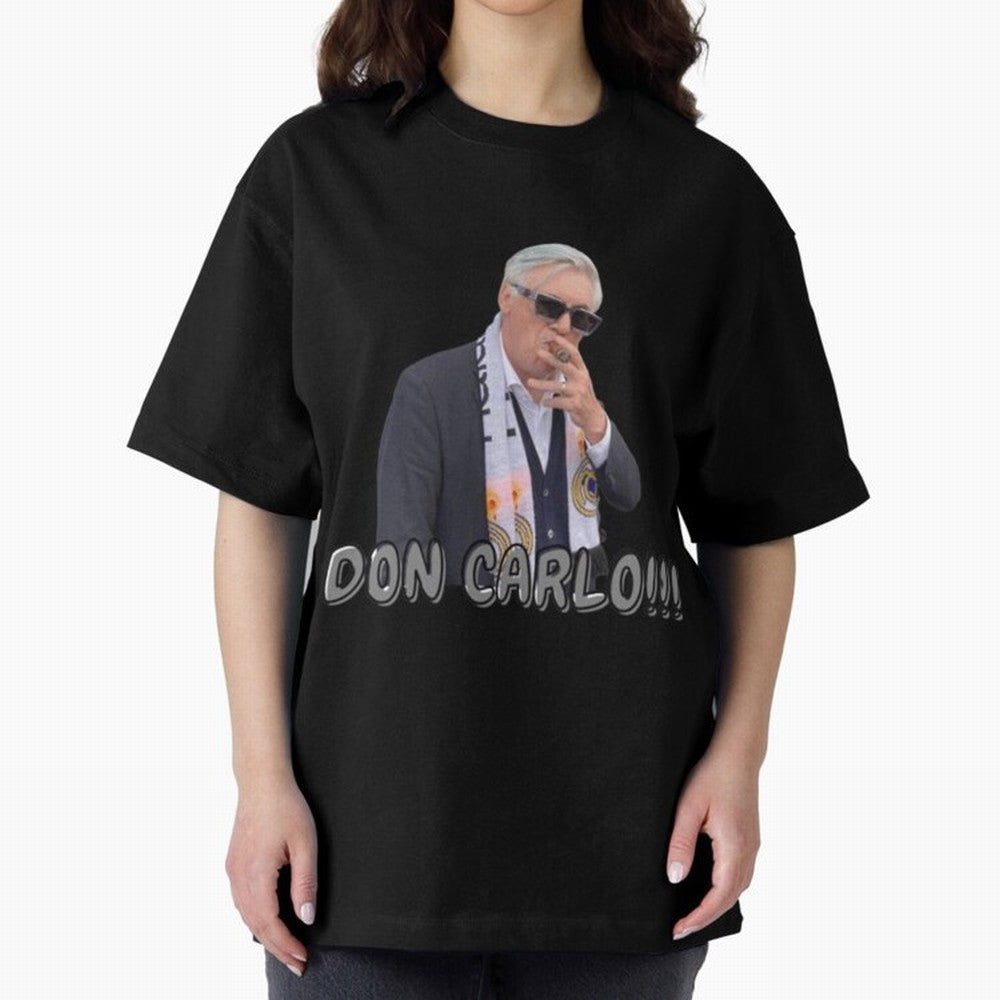 Don Carlo Ancelotti Oversized T-Shirt Carry FIFA World Cup 2026 Group Stage for Fans of Mbappe and Neymar and Argentina and Brazil, Bringing Worldwide Fan Energy, Dramatic Goals, Stadium Lights and Championship Celebrations; Perfect for People Who