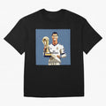 Cristiano Ronaldo Cr7 The Best Artwork Futbol Soccer Oversized T-Shirt Celebrate Classic Football Spirit in the FIFA World Cup 2026 USA Canada Mexico Journey through Neymar, Haaland and Cristiano Ronaldo Highlights, England and Germany Pride,