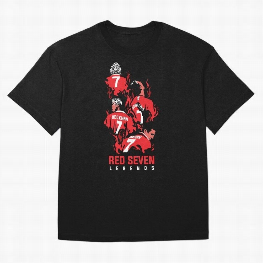The Red Seven - Man Utd Oversized T-Shirt Celebrate Supporters United by FIFA World Cup 2026 USA Canada Mexico for Fans of Cristiano Ronaldo, Haaland and CR7 and England, Bringing Stadium Chants, National Pride, Trophy Dreams and Unforgettable
