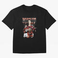 Cr7 footballer portuguese Oversized T-Shirt Honor Football Greatness during FIFA World Cup 2026 Spirit, Driven by Argentina and Brazil, CR7 and Messi, Match Day Excitement, Supporter Culture, Golden Goals and Global Football Passion; Made for