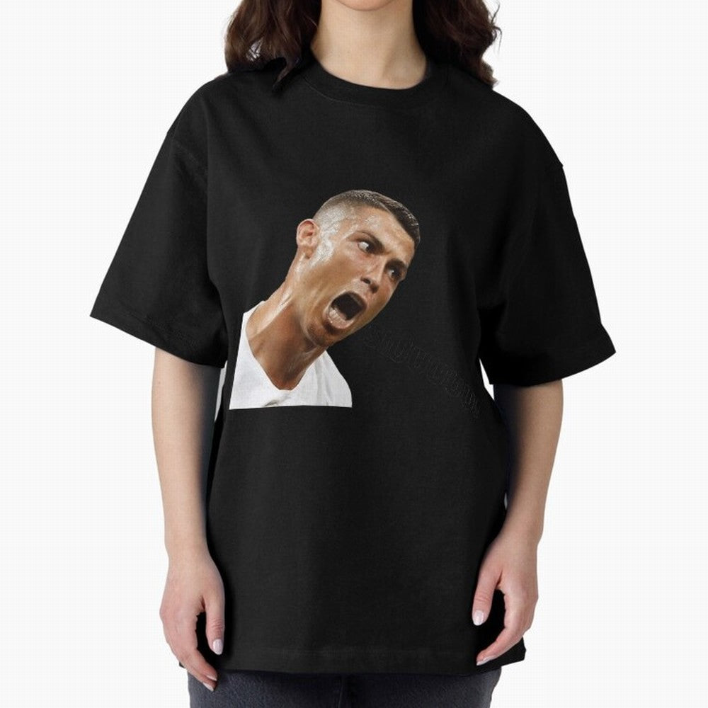 Cristiano Ronaldo Siuuu Oversized T-Shirt Unlock FIFA World Cup 2026 USA Canada Mexico Spirit, Centered on France, Cristiano Ronaldo, Worldwide Fan Energy, Dramatic Goals, Stadium Lights and Championship Celebrations; Perfect for Fans, Collectors,