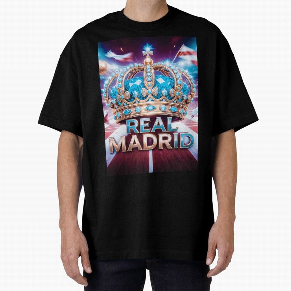 Real Madrid Oversized T-Shirt Join Supporters Worldwide for FIFA World Cup 2026 Group Stage Spirit, Celebrating England, France and Netherlands, CR7 and Messi, Champion Mindset, Group Stage Buzz, Knockout Tension and Passionate Fan Culture; Perfect
