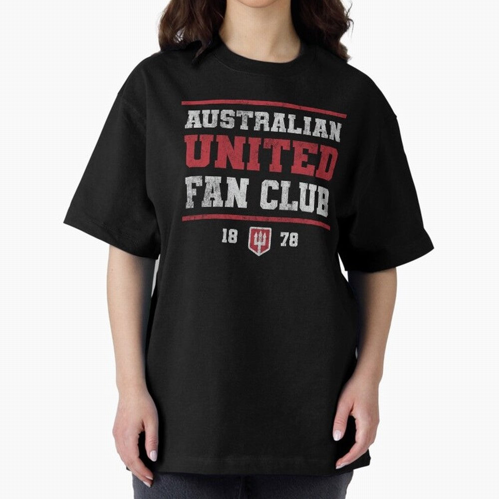 Australian United Fan Club Oversized T-Shirt Bring Stadium Energy to FIFA World Cup 2026 USA Canada Mexico Featuring Messi and Cristiano Ronaldo, Portugal Energy, Global Supporter Spirit, Legendary Goals, National Colors and Tournament Celebration;