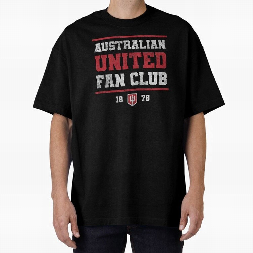 Australian United Fan Club Oversized T-Shirt Bring Stadium Energy to FIFA World Cup 2026 USA Canada Mexico Featuring Messi and Cristiano Ronaldo, Portugal Energy, Global Supporter Spirit, Legendary Goals, National Colors and Tournament Celebration;