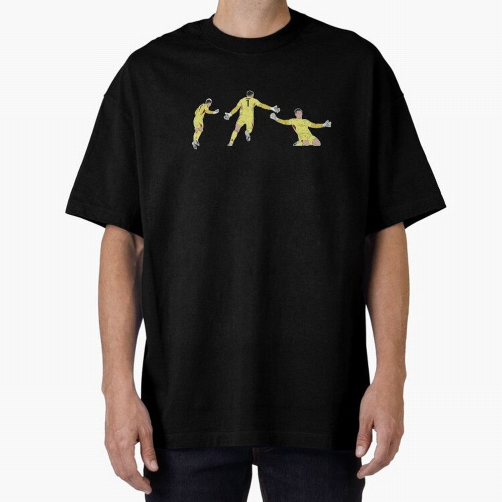 Anatoliy Trubin Last Minute Header Goal Celebration Oversized T-Shirt Showcase FIFA World Cup 2026 USA Canada Mexico Spirit, Centered on Germany, Mbappe and Neymar, Vintage Soccer Flavor, Modern Football Stars, National Flags and Final Night
