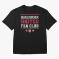 American United Fan Club Oversized T-Shirt Bring Match Day Fire to FIFA World Cup 2026 Group Stage for Fans of Messi and Argentina, Bringing Match Day Excitement, Supporter Culture, Golden Goals and Global Football Passion; Made for Collectors Who
