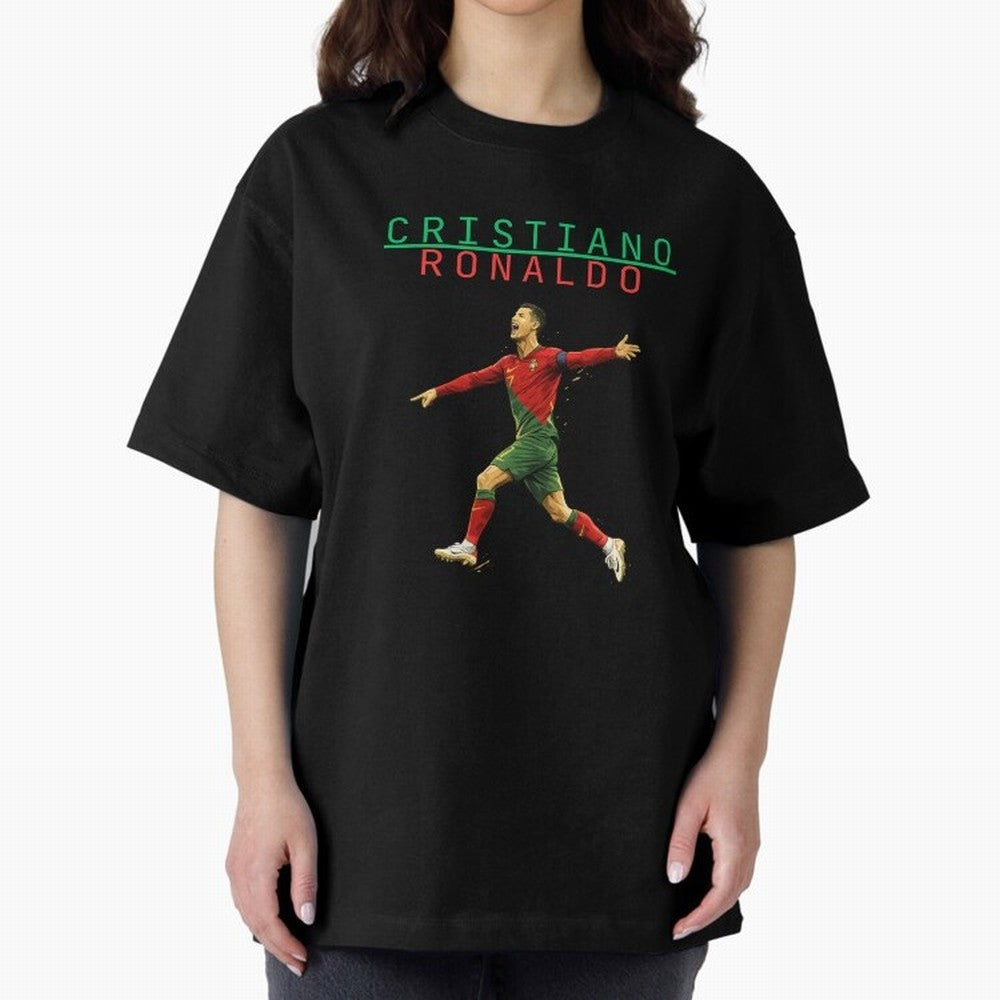 Ronaldo Oversized T-Shirt Live the Energy of FIFA World Cup 2026 Spirit, Celebrating Brazil, Portugal and Argentina, Neymar, Global Supporter Spirit, Legendary Goals, National Colors and Tournament Celebration; Made for Die Hard Supporters, Soccer