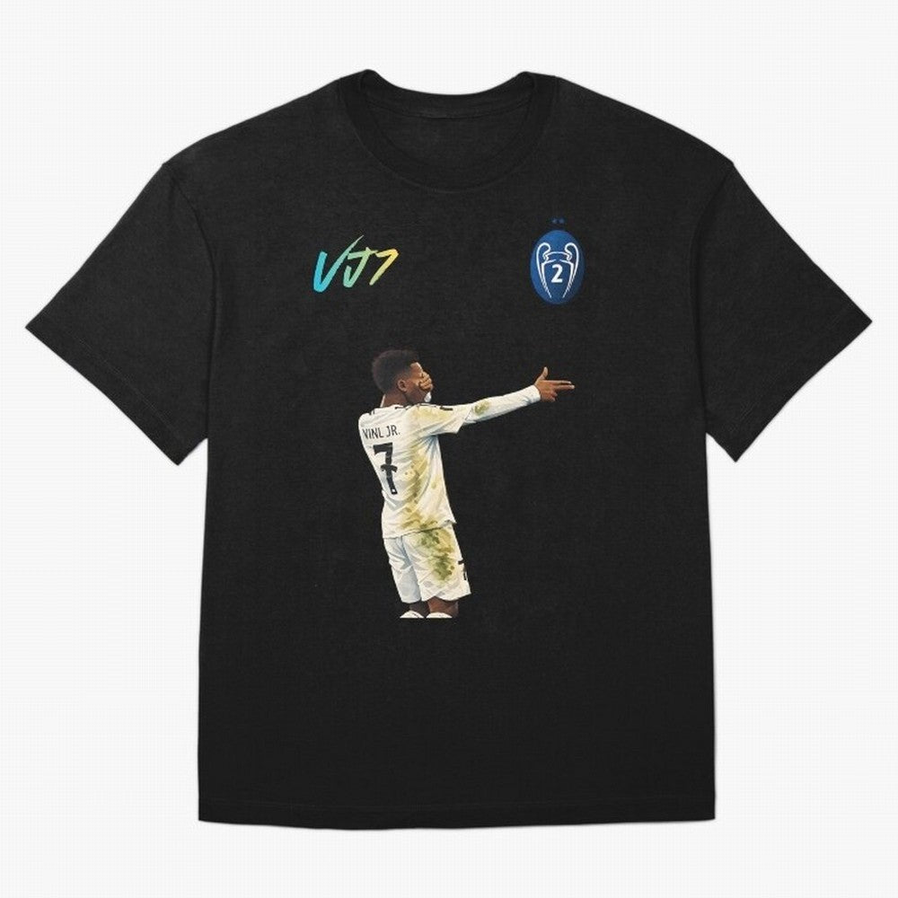 Vini Jr Oversized T-Shirt Join the Countdown to FIFA World Cup 2026 Group Stage Spirit, Connected to France and Portugal, Haaland and Mbappe, Soccer Culture, Superstar Moments, National Team Dreams and Competitive Fire; Made for Collectors Who