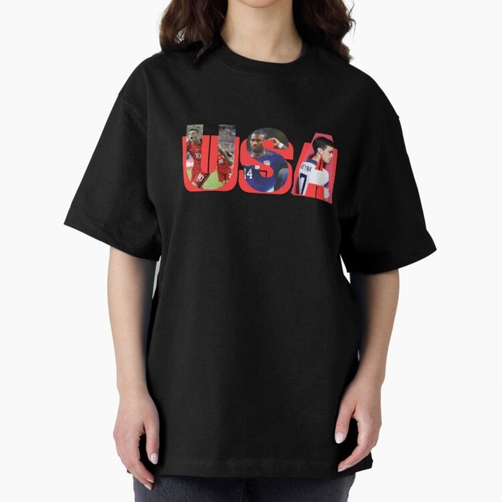 USA Soccer Cristian Pulisic, Haji Wright, Gio Reyna Oversized T-Shirt Bring a Vintage Feel to FIFA World Cup 2026 Featuring Mbappe and Neymar, Portugal, Spain and Germany Energy, Match Day Excitement, Supporter Culture, Golden Goals and Global