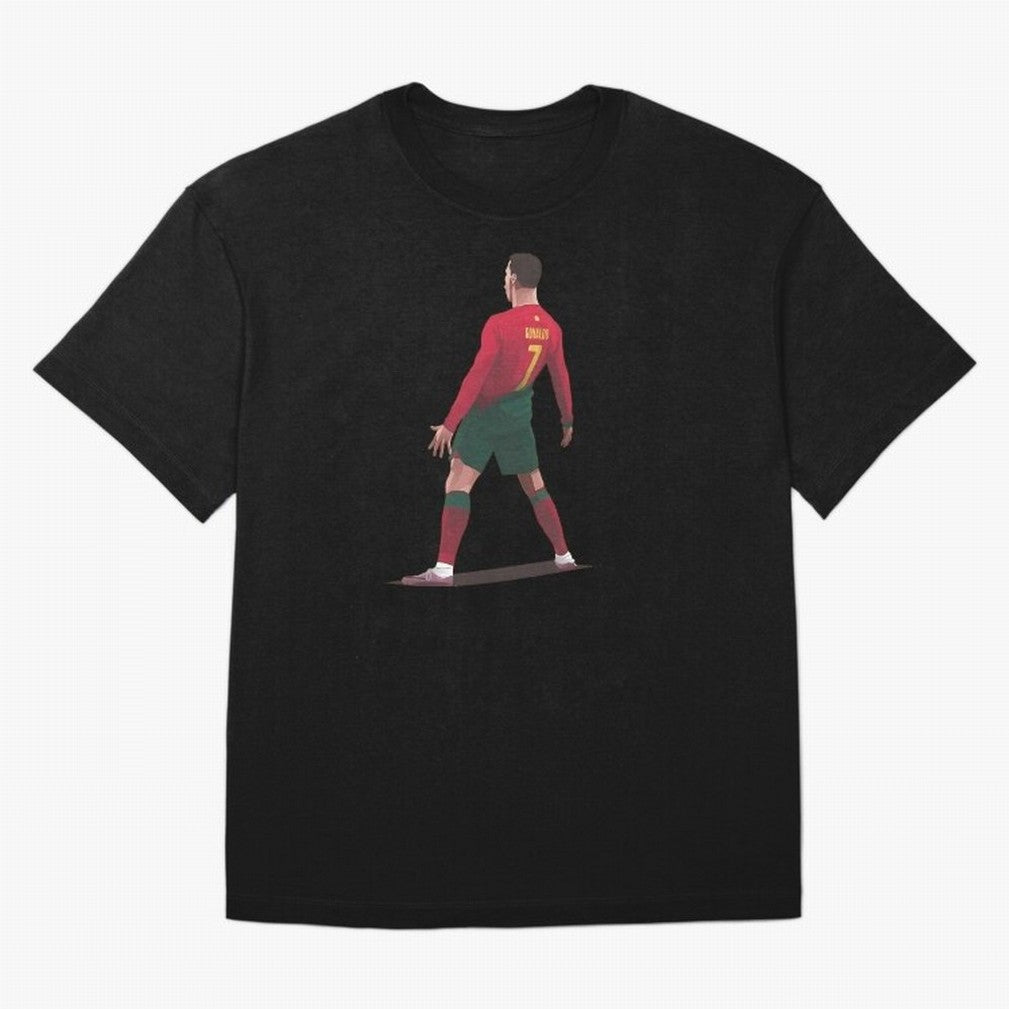 CR7 Celebration Pose Oversized T-Shirt Join Match Day Hype around FIFA World Cup 2026 USA Canada Mexico, Cristiano Ronaldo, Spain and Netherlands, Stadium Chants, National Pride, Trophy Dreams and Unforgettable Football Memories; Perfect for