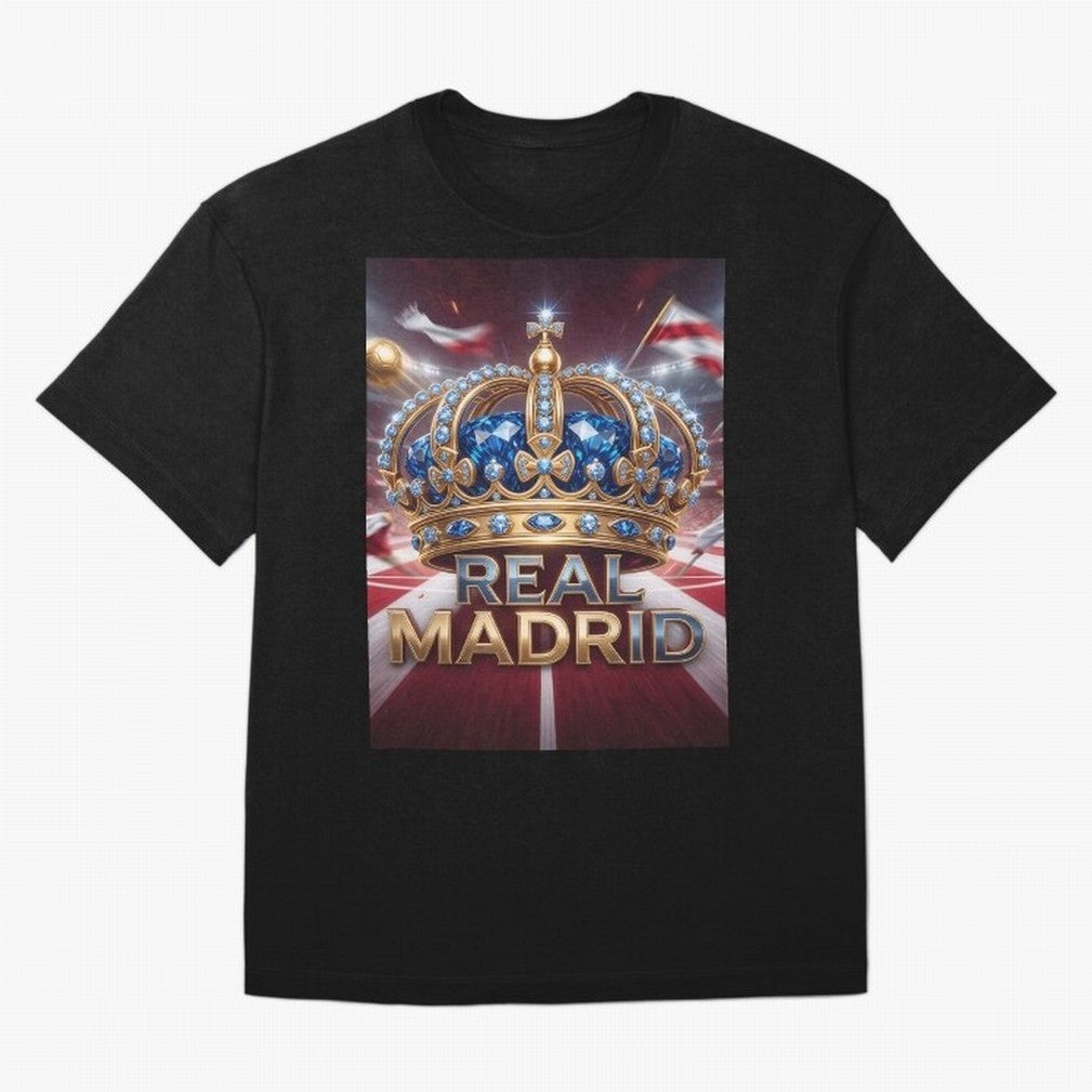 The Diamond of Real Madrid Oversized T-Shirt Represent the Passion of FIFA World Cup 2026 Group Stage Spirit, Driven by Brazil, Portugal and Argentina, Messi and Cristiano Ronaldo, Supporter Pride, Iconic Celebrations, Legendary Names and Global