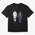 Cristiano Ronaldo And Messi Oversized T-Shirt Step into FIFA World Cup 2026 Centered on Neymar, Brazil, Portugal and Argentina Energy, Football History, Final Match Energy, Crowd Noise and Once in a Lifetime Moments; Great for Watch Parties, Sports