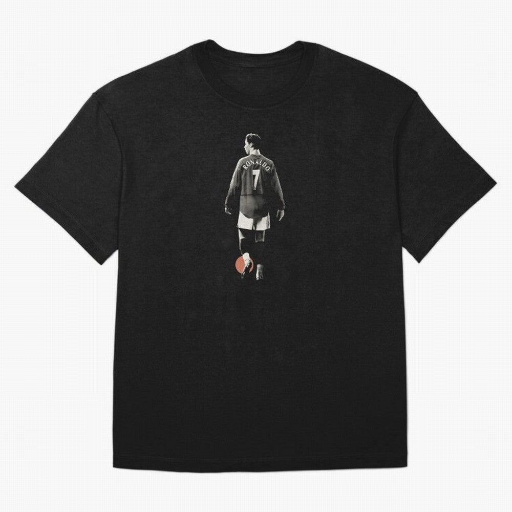 Cristiano Ronaldo Cr7 Minimalist Oversized T-Shirt Spotlight FIFA World Cup 2026 USA Canada Mexico Celebrating Haaland and Mbappe, Netherlands Energy, Global Supporter Spirit, Legendary Goals, National Colors and Tournament Celebration; Ideal for