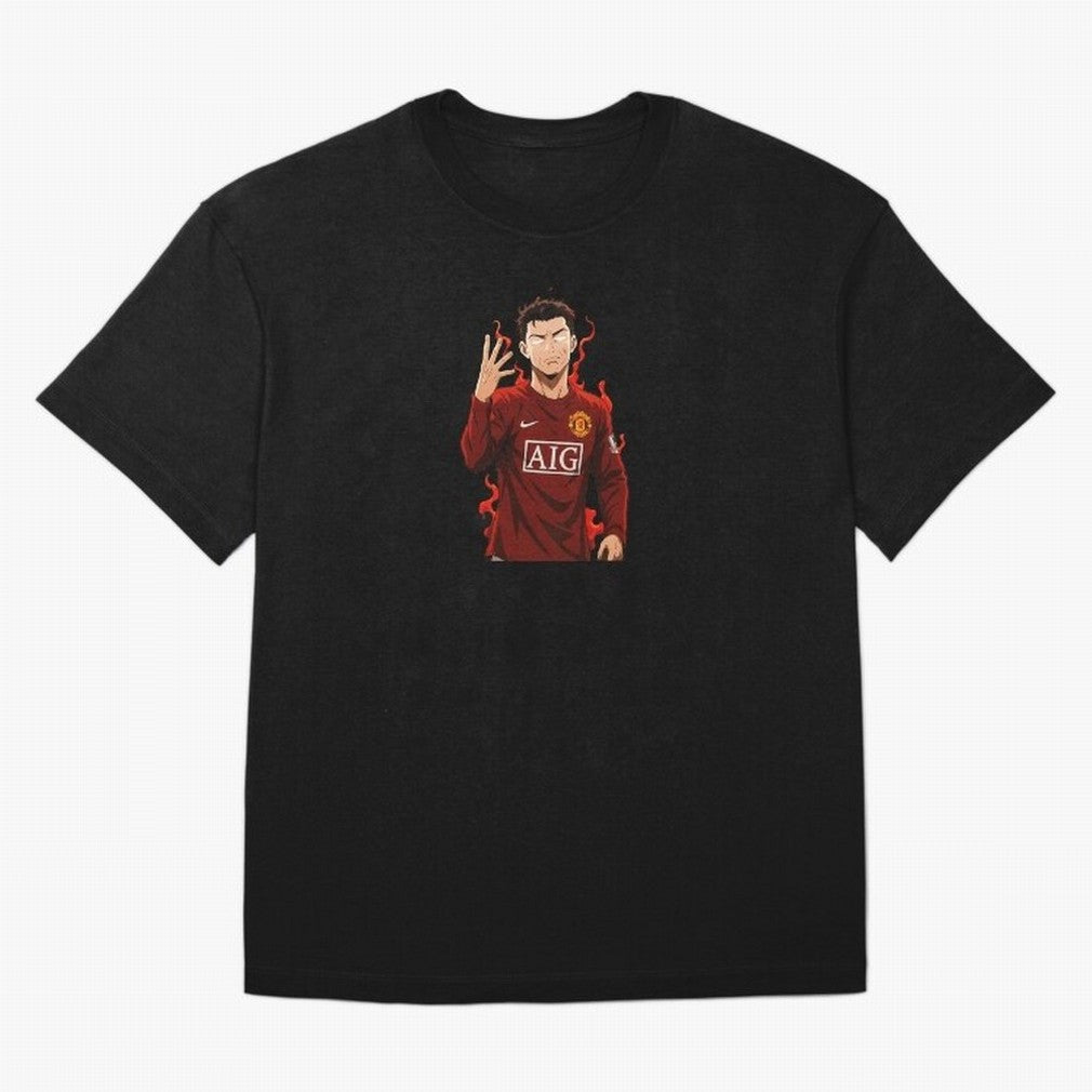 Cristiano Ronaldo Anime Art Blue Lock Inspired Football Legend Oversized T-Shirt Join the FIFA World Cup 2026 Journey through Messi, Neymar and Mbappe Highlights, Brazil Pride, Classic Soccer Heritage, Championship Pressure, Fan Loyalty and