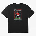 All I Want For Christmas Is Siuu Funny Christmas Festive Knitted Oversized T-Shirt Celebrate Fan Favorites in Global Football Passion for FIFA World Cup 2026 Group Stage, Inspired by CR7 and Messi, England, Match Day Excitement, Supporter Culture,