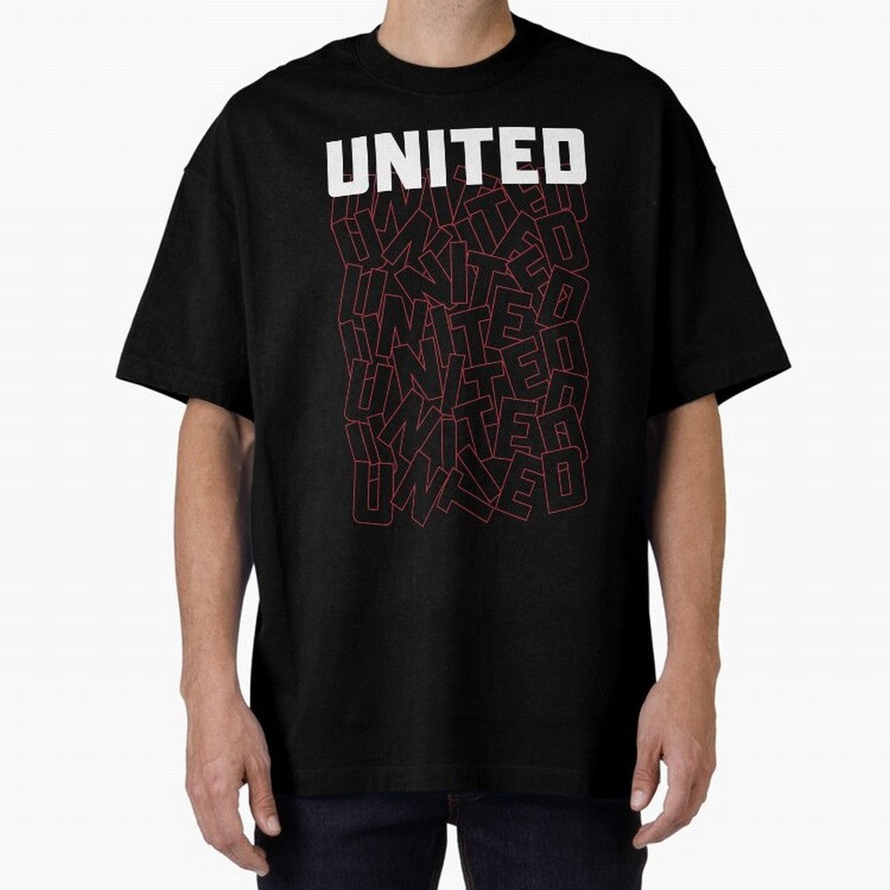 Manchester United Oversized T-Shirt Feel International Energy from Global Football Passion for FIFA World Cup 2026 Group Stage, Highlighting Messi, Neymar and Mbappe, Brazil, Champion Mindset, Group Stage Buzz, Knockout Tension and Passionate Fan