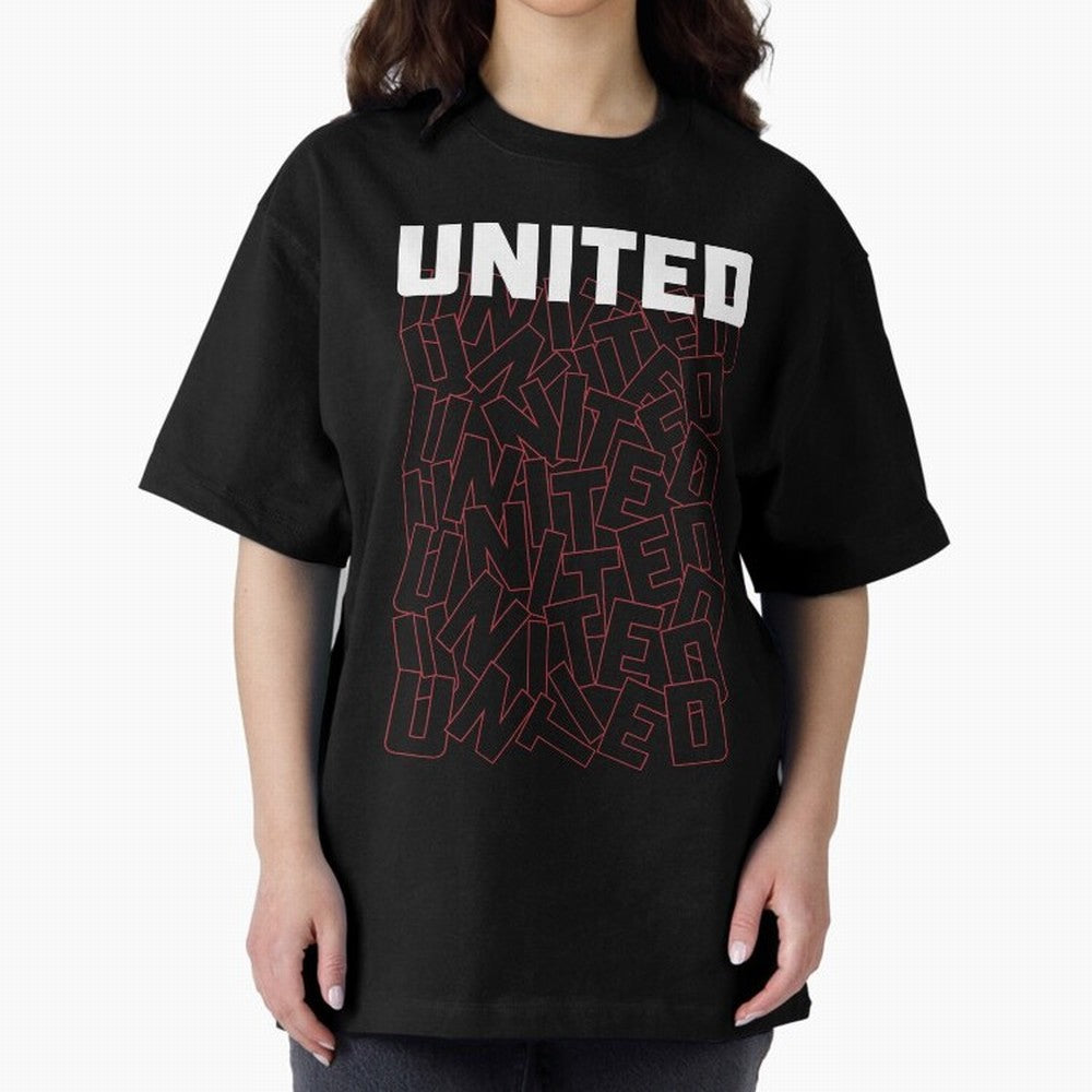 Manchester United Oversized T-Shirt Feel International Energy from Global Football Passion for FIFA World Cup 2026 Group Stage, Highlighting Messi, Neymar and Mbappe, Brazil, Champion Mindset, Group Stage Buzz, Knockout Tension and Passionate Fan
