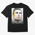 Cristiano Ronaldo Cr7 Football Soccer Player Icon Legend Power Oversized T-Shirt Celebrate Rivalries and Pride in the FIFA World Cup 2026 USA Canada Mexico Journey through CR7 and Messi Highlights, England and Germany Pride, Retro Football Energy,
